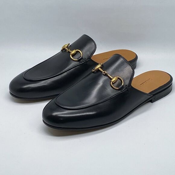 Gucci Princetown Leather Mules - Picture 4 of 14